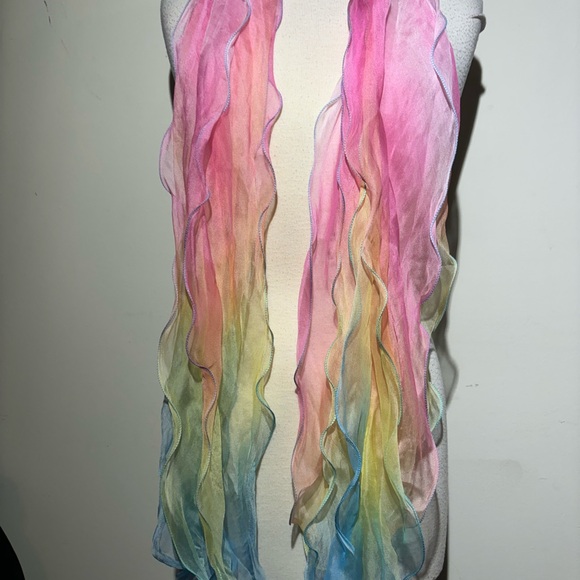 Colorful Silk Scarf - Picture 6 of 6